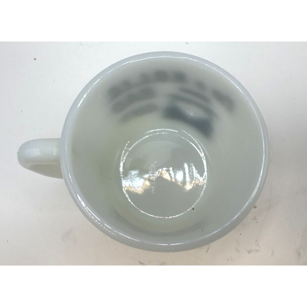 VTG "I Had a Bad Idea/I'm a N.O.L.I.C Bad Guy" Federal Milk Glass Mug USA - Picture 5 of 6